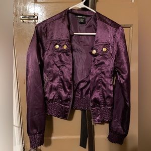 L jacket purple with gold